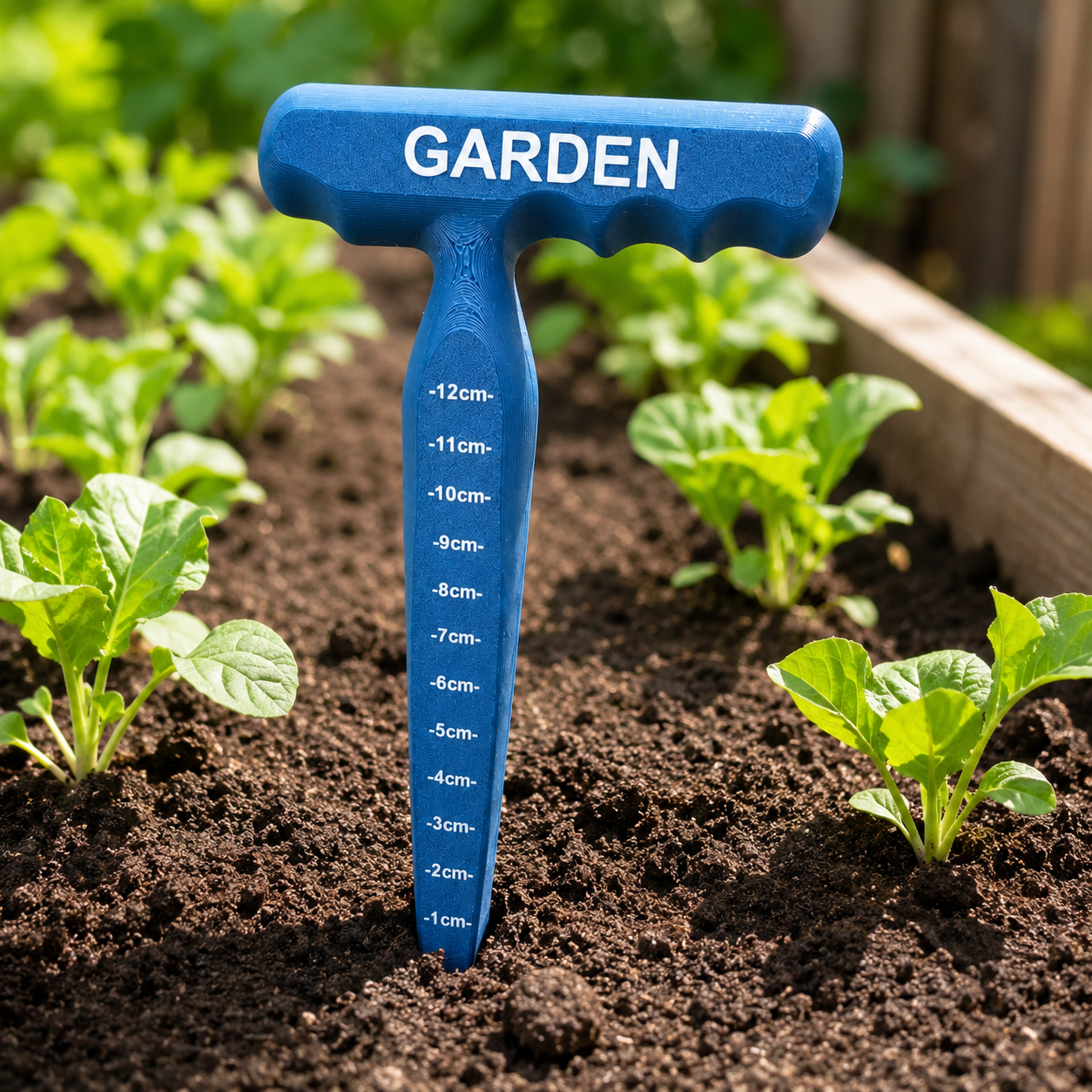 Seed Planter Tool with Depth Markings | Garden Dibber, Seed Sower & Planting Guide