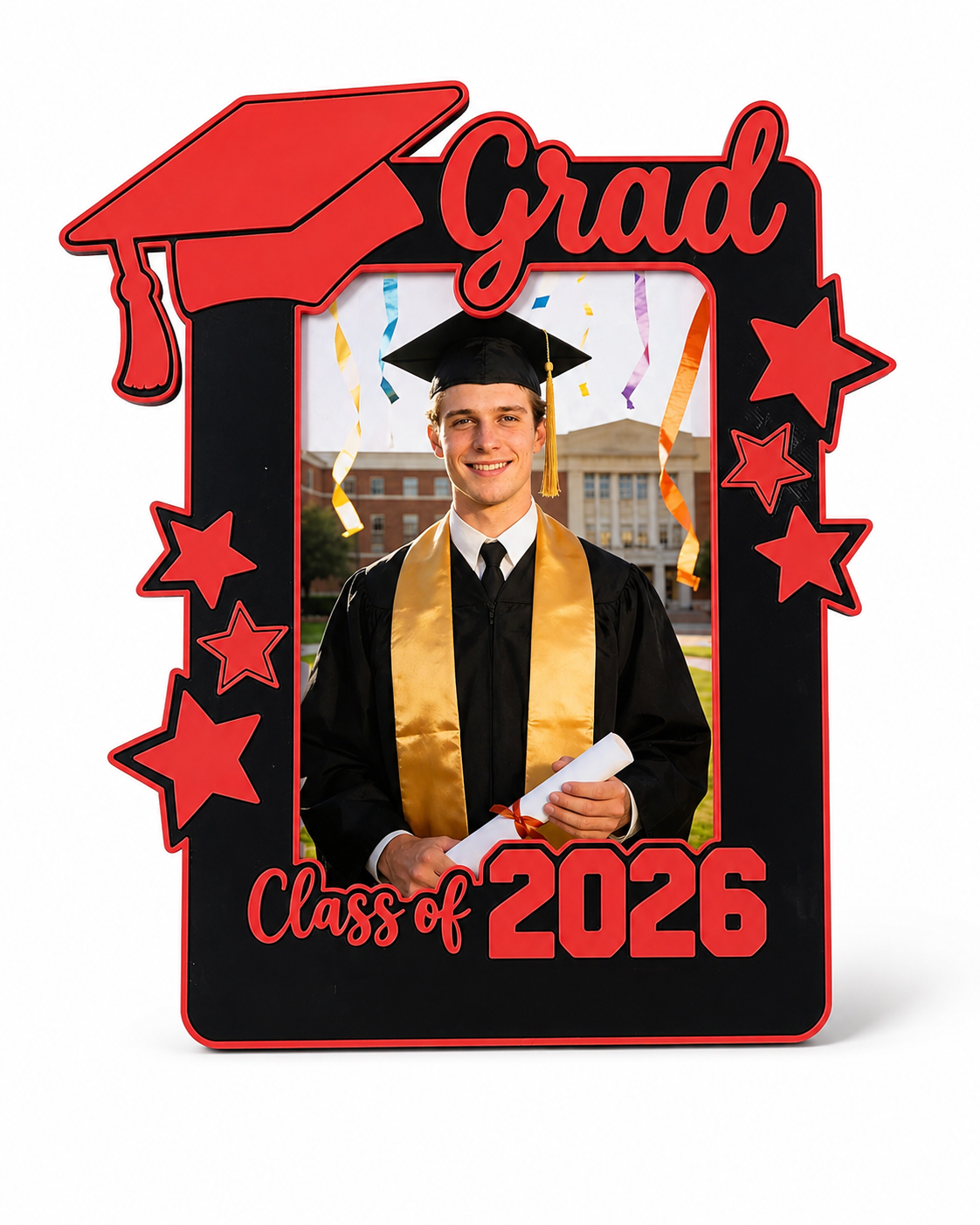 2026 Graduation Picture Frame – Class of 2026 Grad Photo Frame for 4x6 Photos