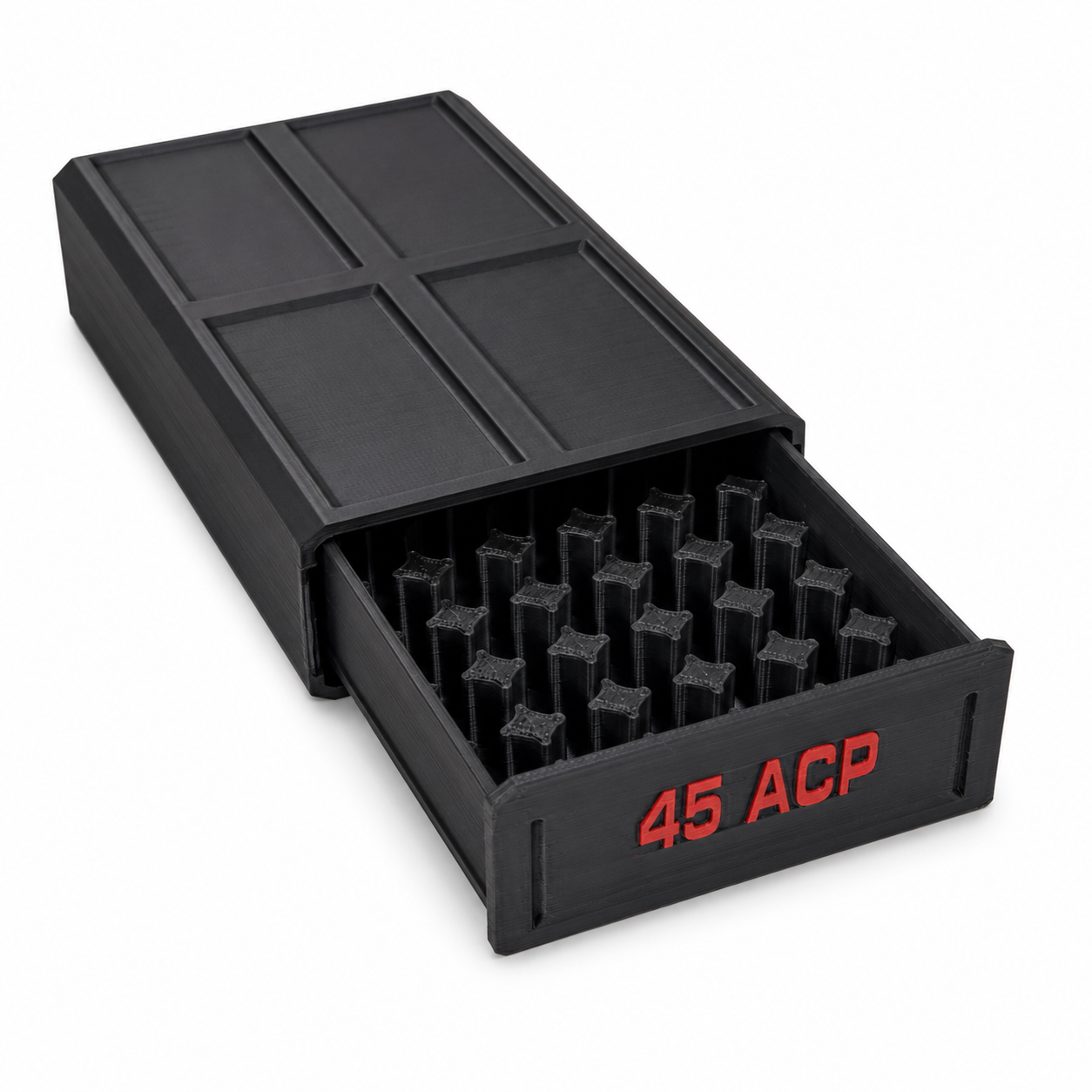 45 ACP 50-Round Stackable Ammunition Storage Box - Image 5
